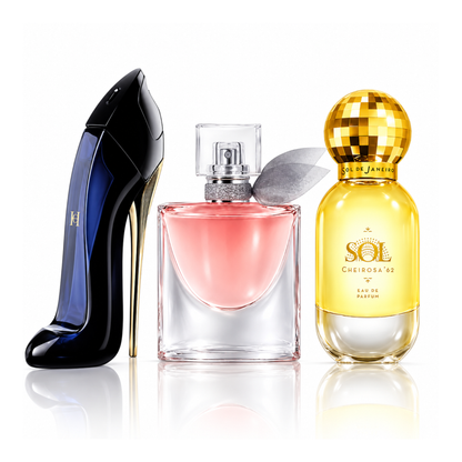 Set od 3 parfema | Good Girl Carolina Herrera Eau de Parfum – 100 ml | La Vie Est Belle Lancôme Eau de Parfum – 100 ml | SOL Cheirosa ’62 Sol de Janeiro Eau de Parfum – 50 ml